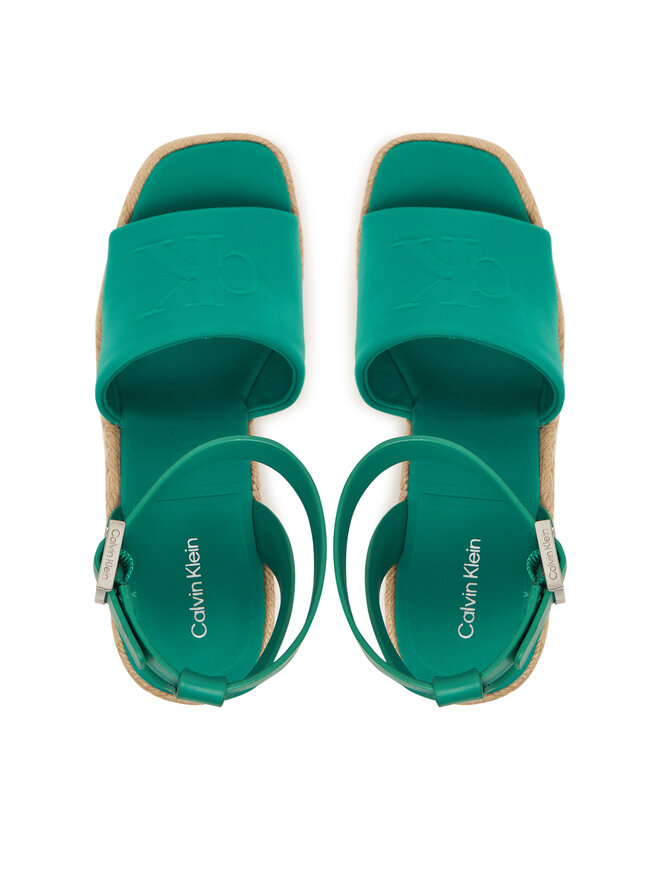 Calvin Klein Espadrilles Calvin Klein Wedge Espad 70 Neopr Mg HW0HW03014 Grün