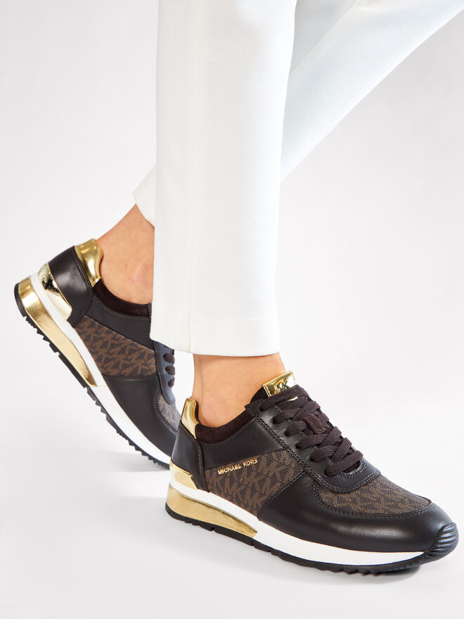 MICHAEL Michael Kors Tenisice MICHAEL Michael Kors Allie Wrap Trainer 43R6ALFP2B Smeđa