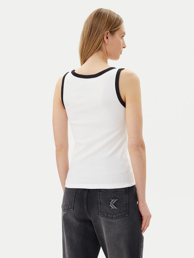 Pieces Pieces Marškinėliai May 17154484 Balta Slim Fit