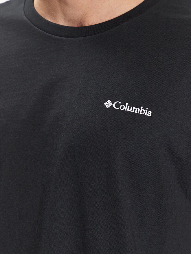 Columbia Columbia Marškinėliai Basic Logo 1680053 Juoda Regular Fit