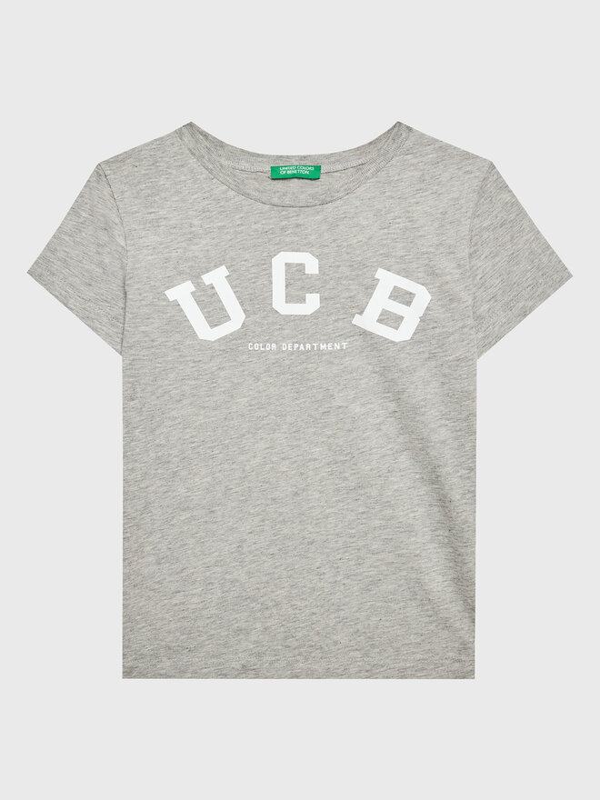 United Colors Of Benetton United Colors Of Benetton Футболка 3096C10C6 Сірий Regular Fit