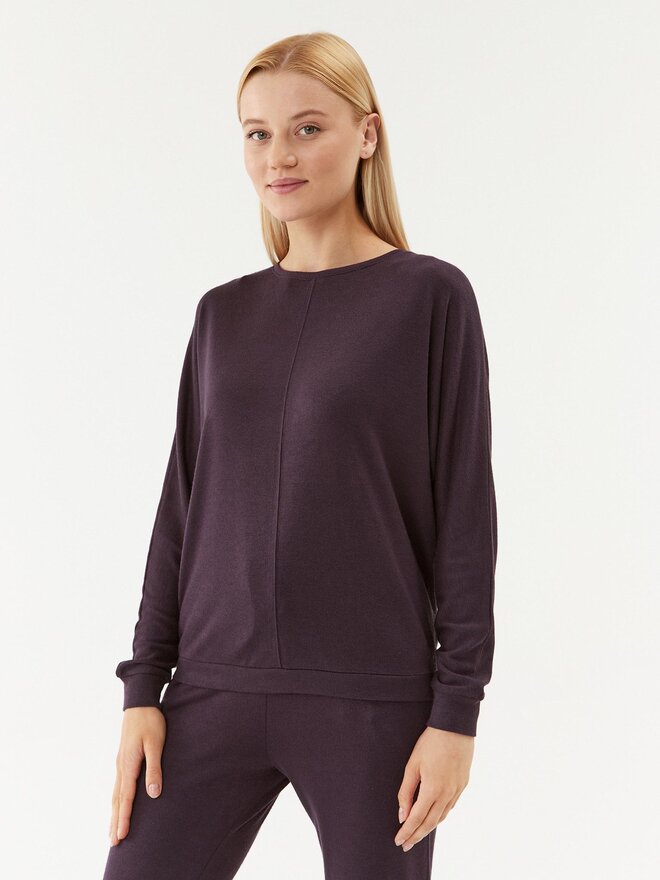 Triumph Triumph Pizsama felső Cozy Comfort Top 01 10216538 Sötétkék Regular Fit