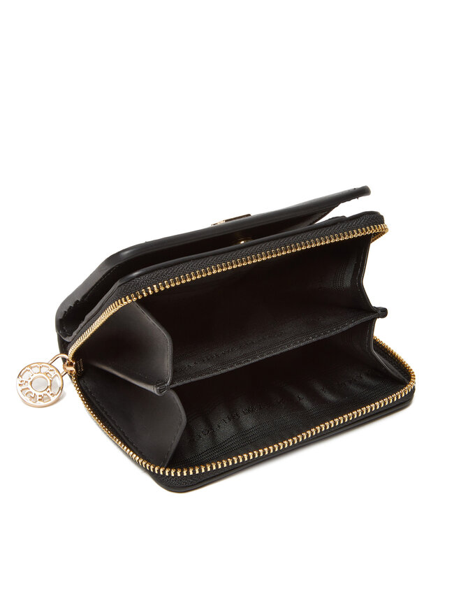 Tommy Hilfiger Pequeña cartera de mujer Tommy Hilfiger Th Distinct Med Za AW0AW17473 Negro