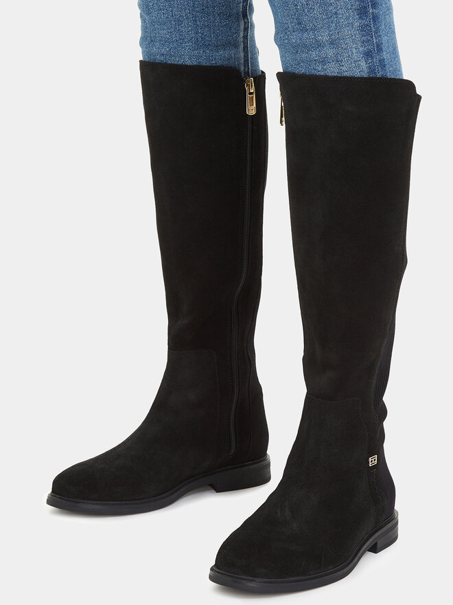 Tommy Hilfiger Stivali al ginocchio Tommy Hilfiger Tommy Essentials Longboot FW0FW07476 Nero