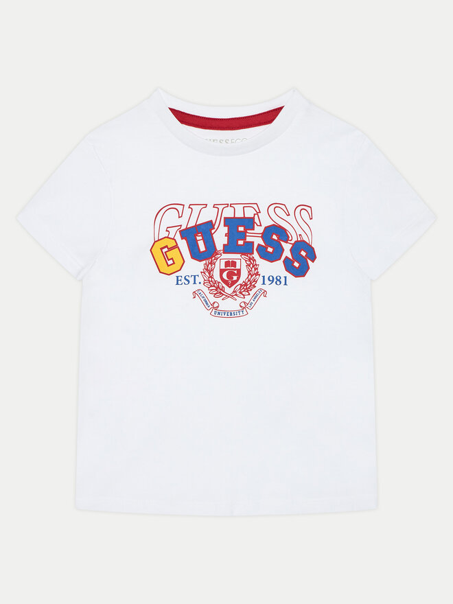 Guess Guess T-Shirt N5RI00 K8HM4 Λευκό Regular Fit