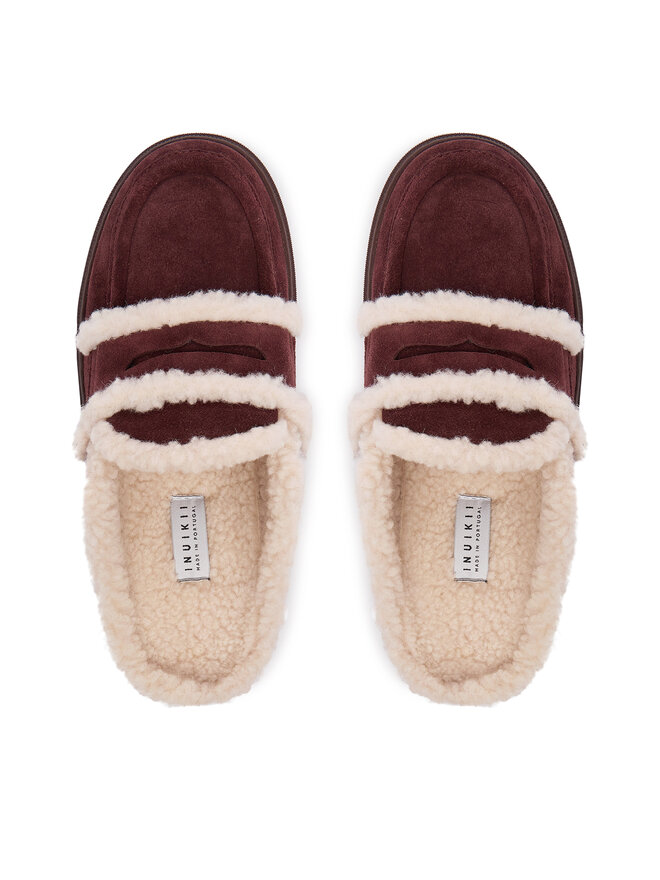 Inuikii Pantoletten Inuikii Mule Wool 1004.017.0011 Dunkelbraun