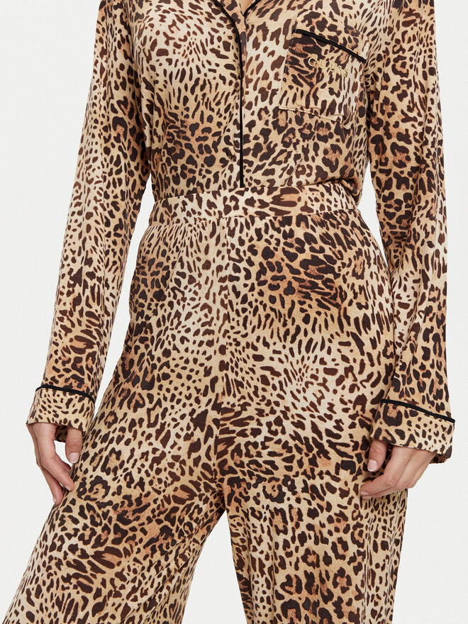 Guess Guess Pidžama O5RX08 KCIN2 Smeđa Regular Fit