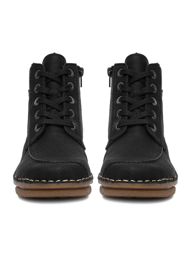 Rieker Schnürschuhe Rieker 73303-00 Schwarz