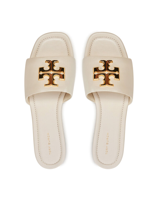 Tory Burch Klapki Tory Burch Eleanor 157966 Écru