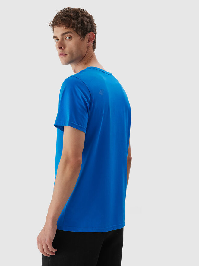4F 4F Camiseta 4FAW23TTSHM0876 Azul Regular Fit