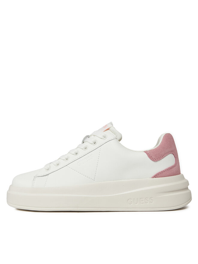 Guess Sneakersy Guess Elbina FLJELB LEA12 Biały