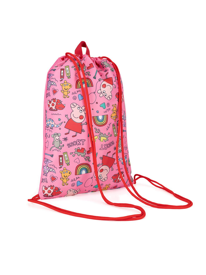 Peppa Pig Σακίδιο πλάτης πουγκί Peppa Pig ACCCS-AW24-107PP Ροζ