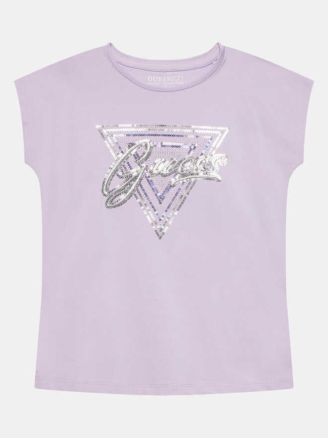 Guess Guess Marškinėliai J4GI21 K6YW4 Violetinė Boxy Fit