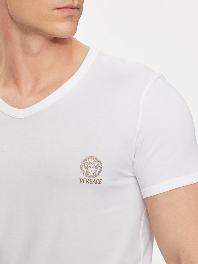Versace Versace Camiseta AUU01004 Blanco Regular Fit