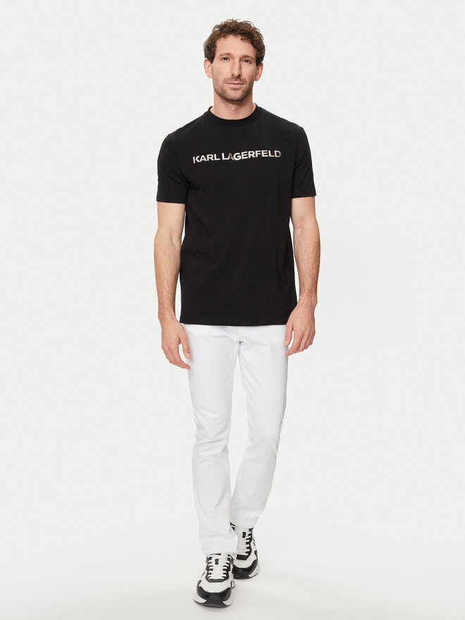 KARL LAGERFELD KARL LAGERFELD T-Shirt 755053 542221 Schwarz Regular Fit