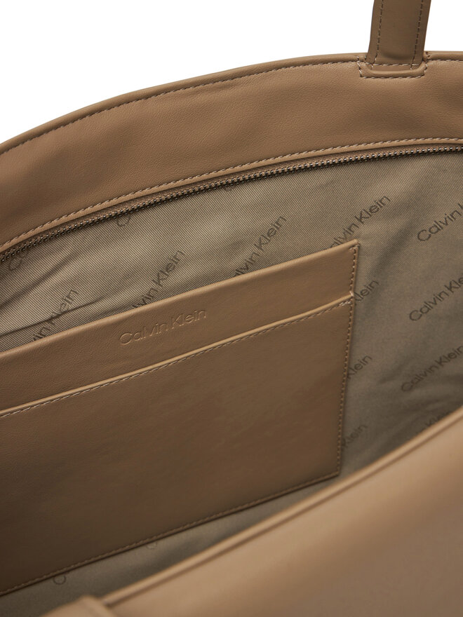 Calvin Klein Geantă Calvin Klein Ck Medium Shopper K60K612811 Bej