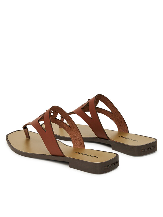 KARL LAGERFELD Japonki KARL LAGERFELD Skoot II KL80407 Brązowy