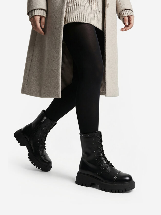 DeeZee Schnürschuhe DeeZee CEO-HY59067-7 Schwarz