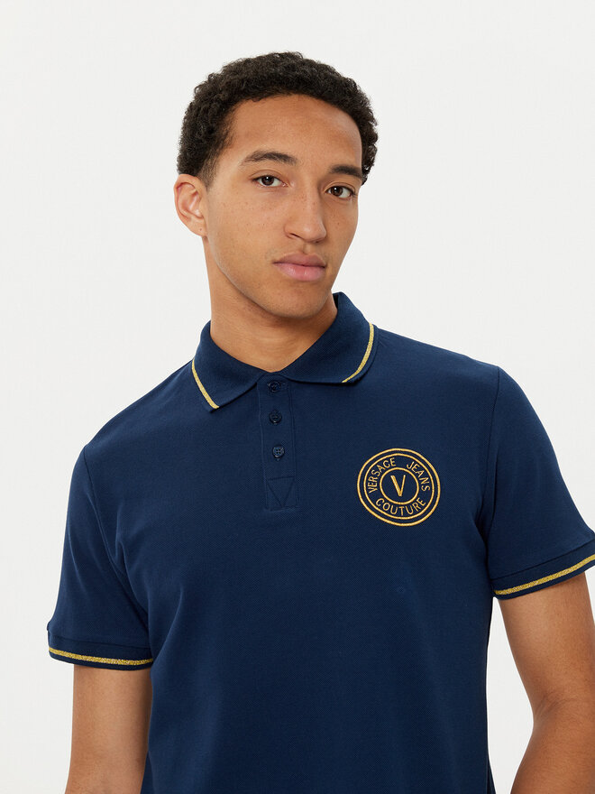 Versace Jeans Couture Versace Jeans Couture Poloshirt 78GAGT00 Dunkelblau Regular Fit