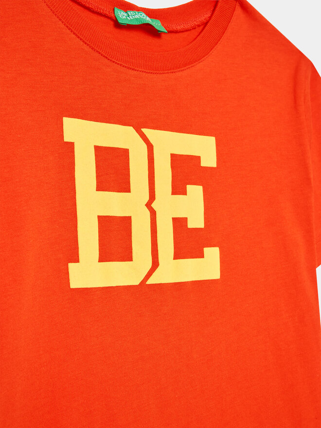 United Colors Of Benetton United Colors Of Benetton T-Shirt 3I1XG109J Κόκκινο Regular Fit