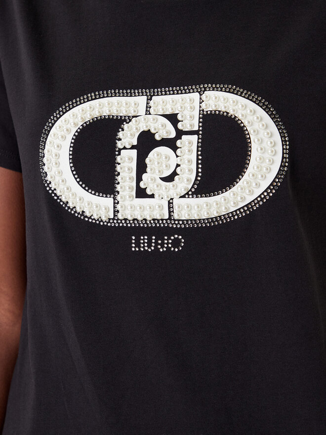Liu Jo Sport Liu Jo Sport Camiseta TF5280 JS923 Negro Regular Fit