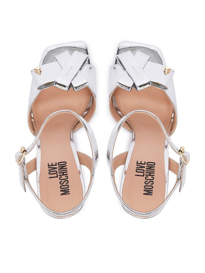 LOVE MOSCHINO Босоніжки LOVE MOSCHINO JA16069G0OJE090B Срібний