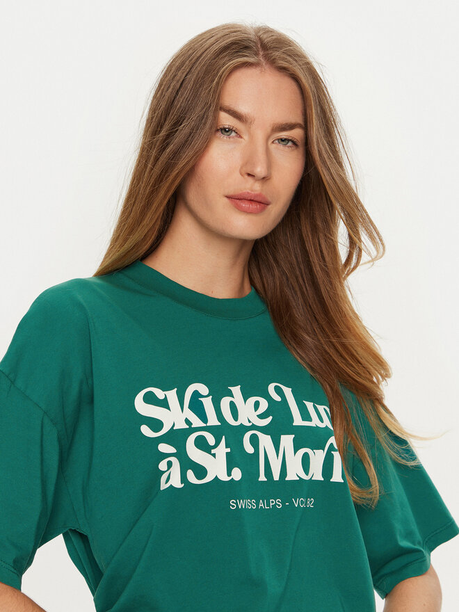 ViCOLO ViCOLO T-shirt RS0052 Zelena Regular Fit