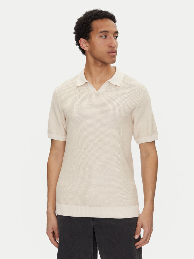 Jack&Jones Jack&Jones Pólóing Ceaston 12273012 Bézs Regular Fit