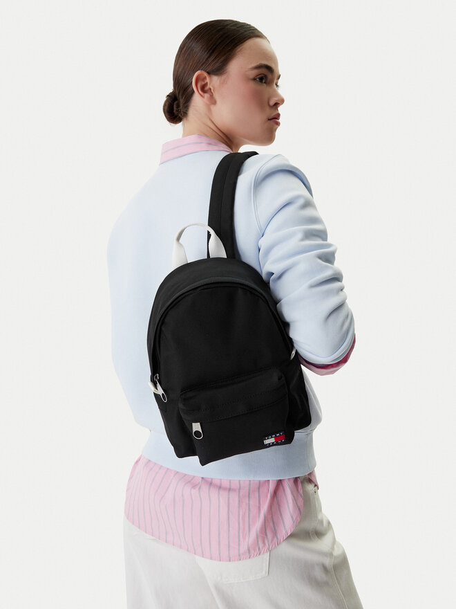 Tommy Jeans Rucksack Tommy Jeans Tjw Ess Daily Dome Backpack AW0AW18648 Schwarz