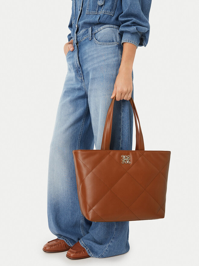 Nine West Handtasche Nine West CEO-IVORY LANE-LDA9198 Hellbraun
