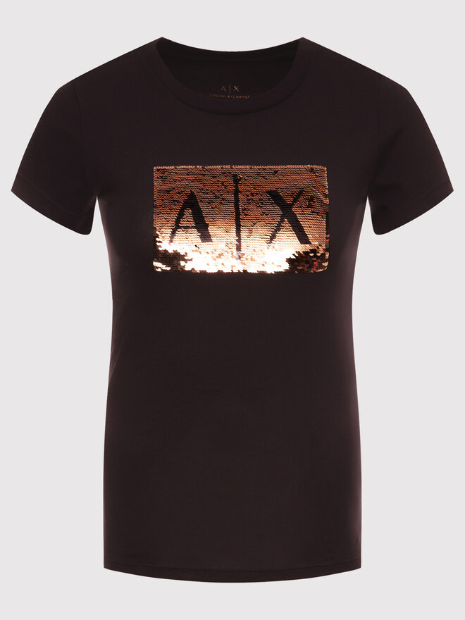 Armani Exchange Armani Exchange Футболка 8NYTDL YJ73Z 6231 Чорний Slim Fit