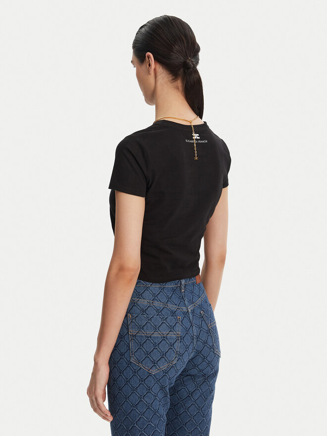 Elisabetta Franchi Elisabetta Franchi Camiseta MA-006-51E2 Negro Regular Fit