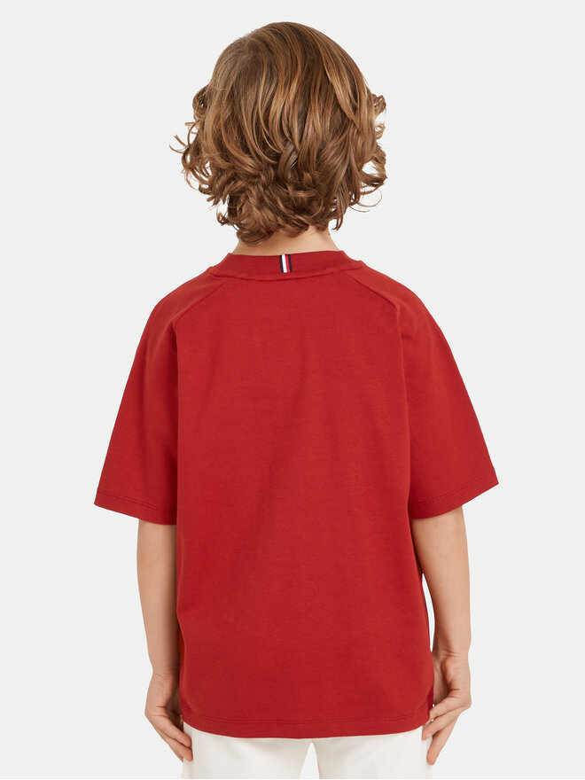 Tommy Hilfiger Tommy Hilfiger Camiseta Varsity KB0KB08666 Rojo Regular Fit