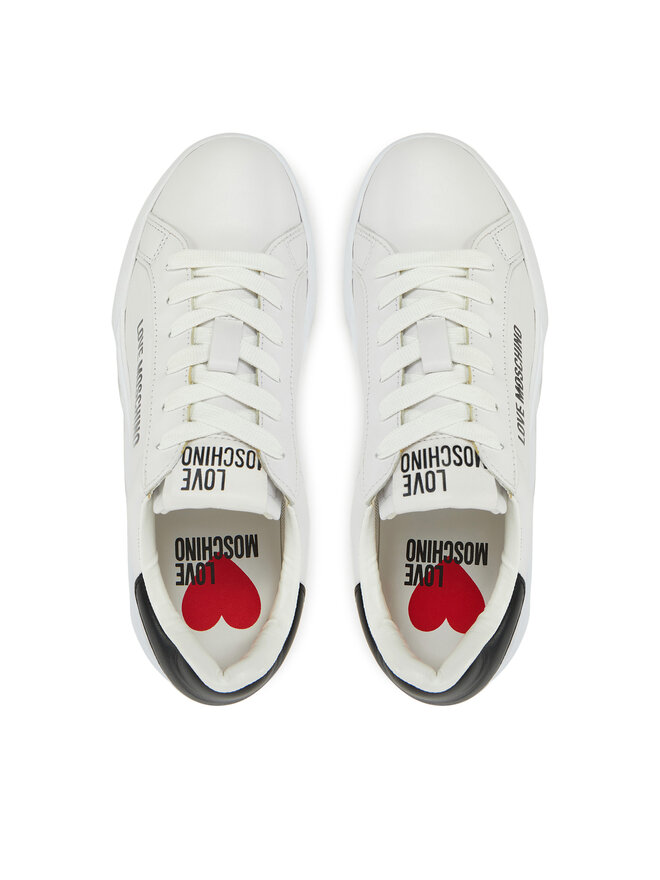 LOVE MOSCHINO Sneakersy LOVE MOSCHINO JA15034G1MIA110A Biały