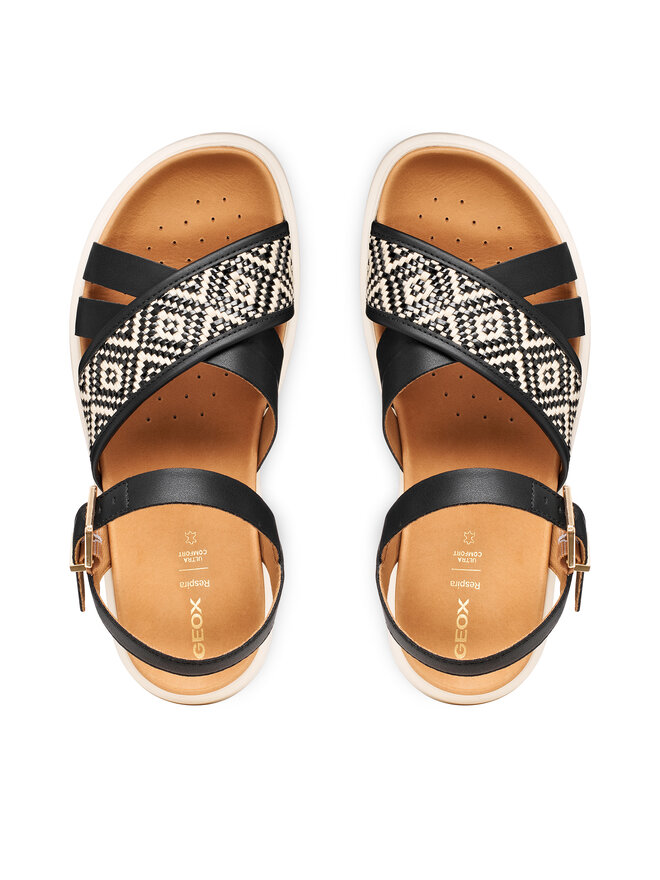 Geox Sandalen Geox D Xand 2S D65PAB 09B11 C9999 Schwarz