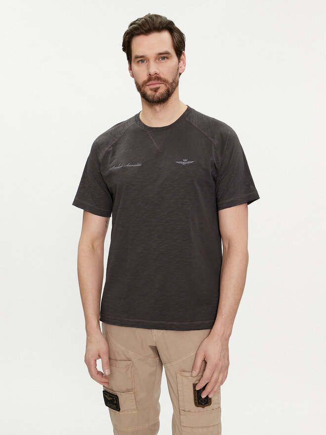 Aeronautica Militare Aeronautica Militare Camiseta 241TS2199J628 Gris Regular Fit