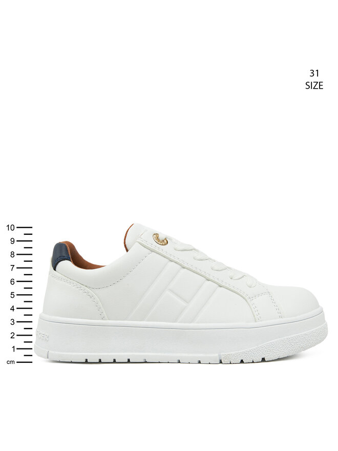 Tommy Hilfiger Αθλητικά Tommy Hilfiger Low Cut Lace-Up Sneaker T3X9-33857-1355 M Λευκό