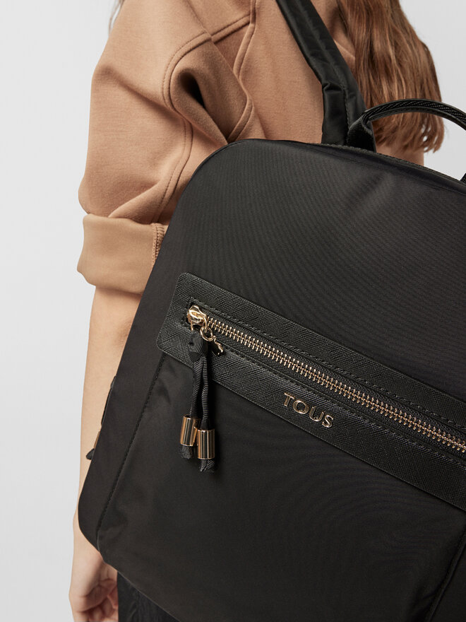 TOUS Рюкзак TOUS Mochila Brunock Chain 2001035251 Чорний