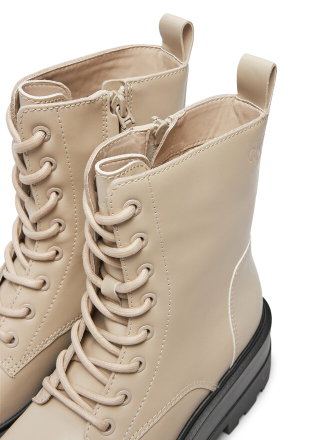 Calvin Klein Jeans Botas Calvin Klein Jeans Flatform YW0YW01535 Beis