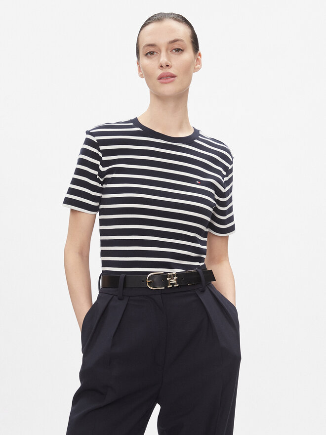Tommy Hilfiger Tommy Hilfiger Marškinėliai New Cody WW0WW40587 Mėlyna Slim Fit