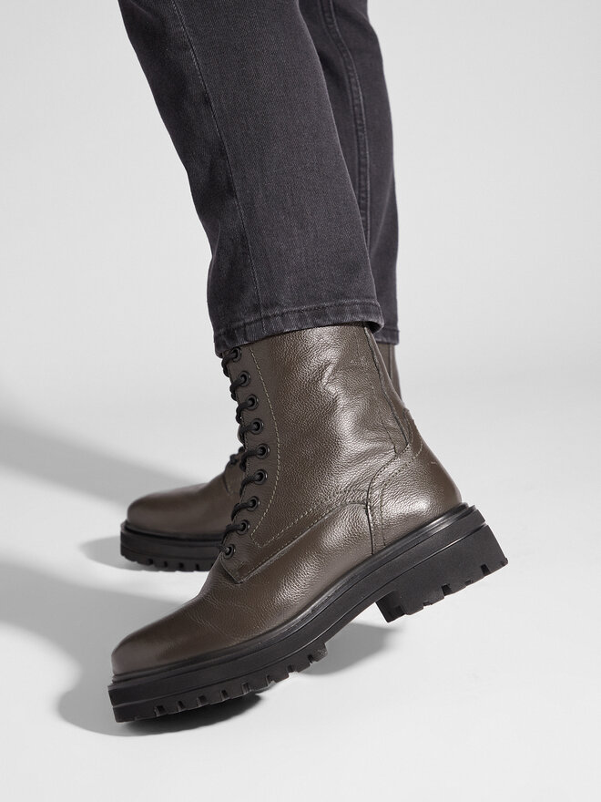 s.Oliver Schnürstiefeletten s.Oliver 5-26273-41 Khakifarben