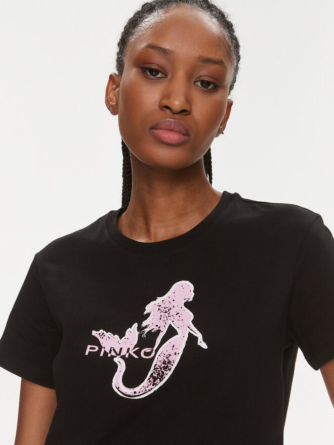 PINKO Pinko T-Shirt 100789 A1OC Schwarz Regular Fit