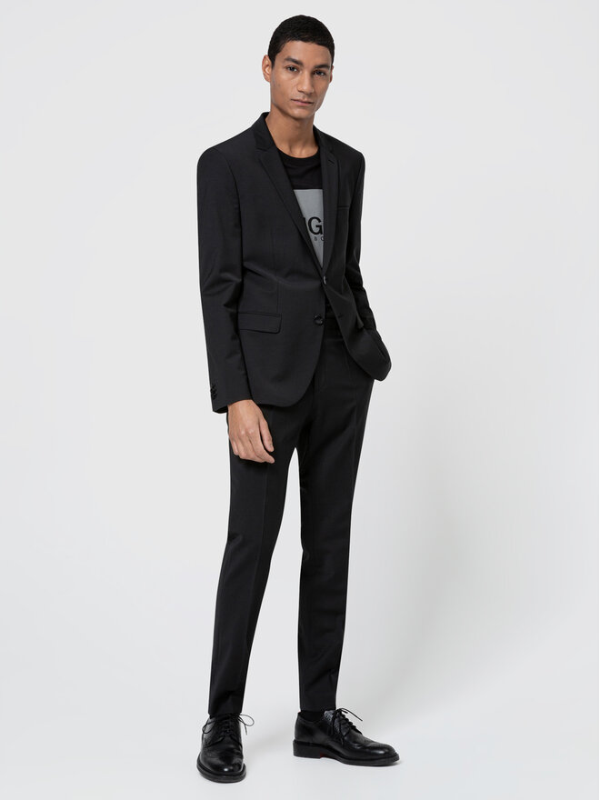HUGO Hugo Футболка Dolive211 50442929 Чорний Regular Fit