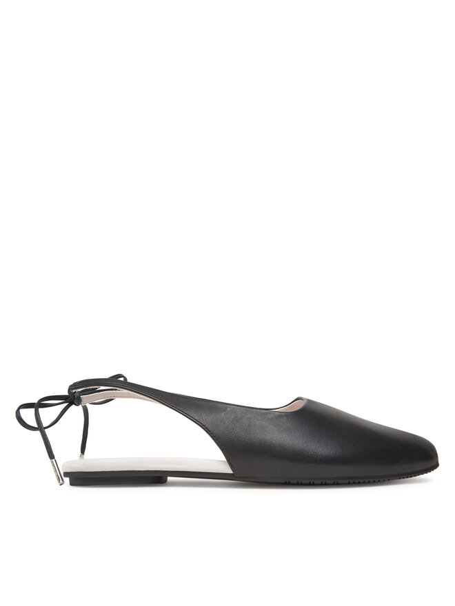 Calvin Klein Балеринки Calvin Klein Ballerina Sling Back Lth HW0HW02655 Черен