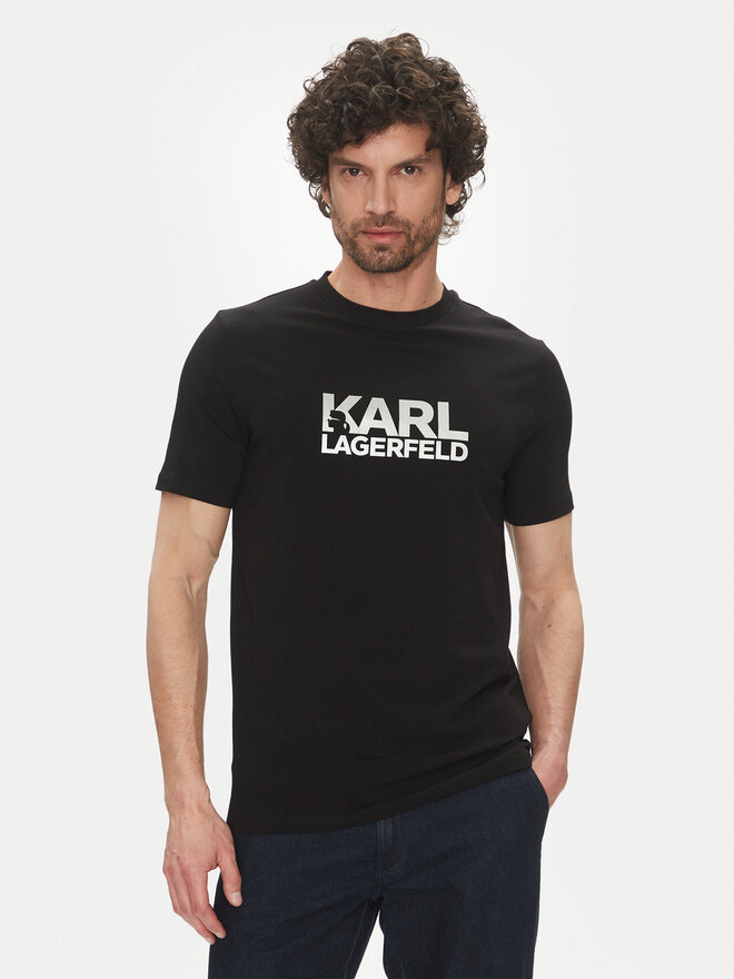 KARL LAGERFELD KARL LAGERFELD Camiseta 755087 552235 Negro Regular Fit