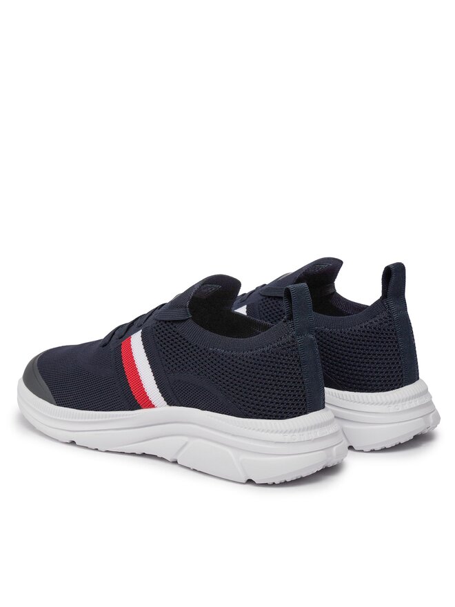 Tommy Hilfiger Снікерcи Tommy Hilfiger Modern Runner Knit Stripes Ess FM0FM04798 Cиній