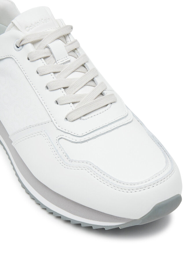 Calvin Klein Снікерcи Calvin Klein Low Top Lace Up Lth Mono HM0HM01807 Сірий