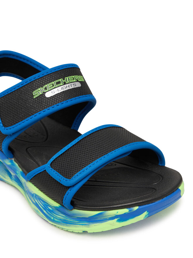 Skechers Sandalen Skechers S-Lights: Sola Glow Sandal - Fusion Brights 407032L/BKBL Schwarz