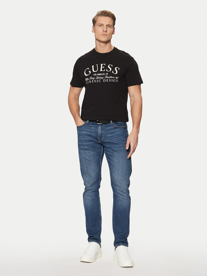 Guess Guess T-Shirt M5RI43 K9RM1 Μαύρο Regular Fit
