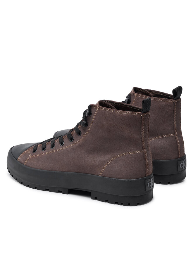 Calvin Klein Jeans Pohodni čevlji Calvin Klein Jeans Lugged Hybrid High Laceup Auth YM0YM01092 Rjava